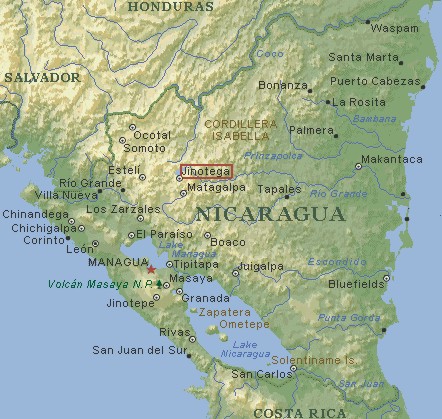 Mapa de Nicaragua